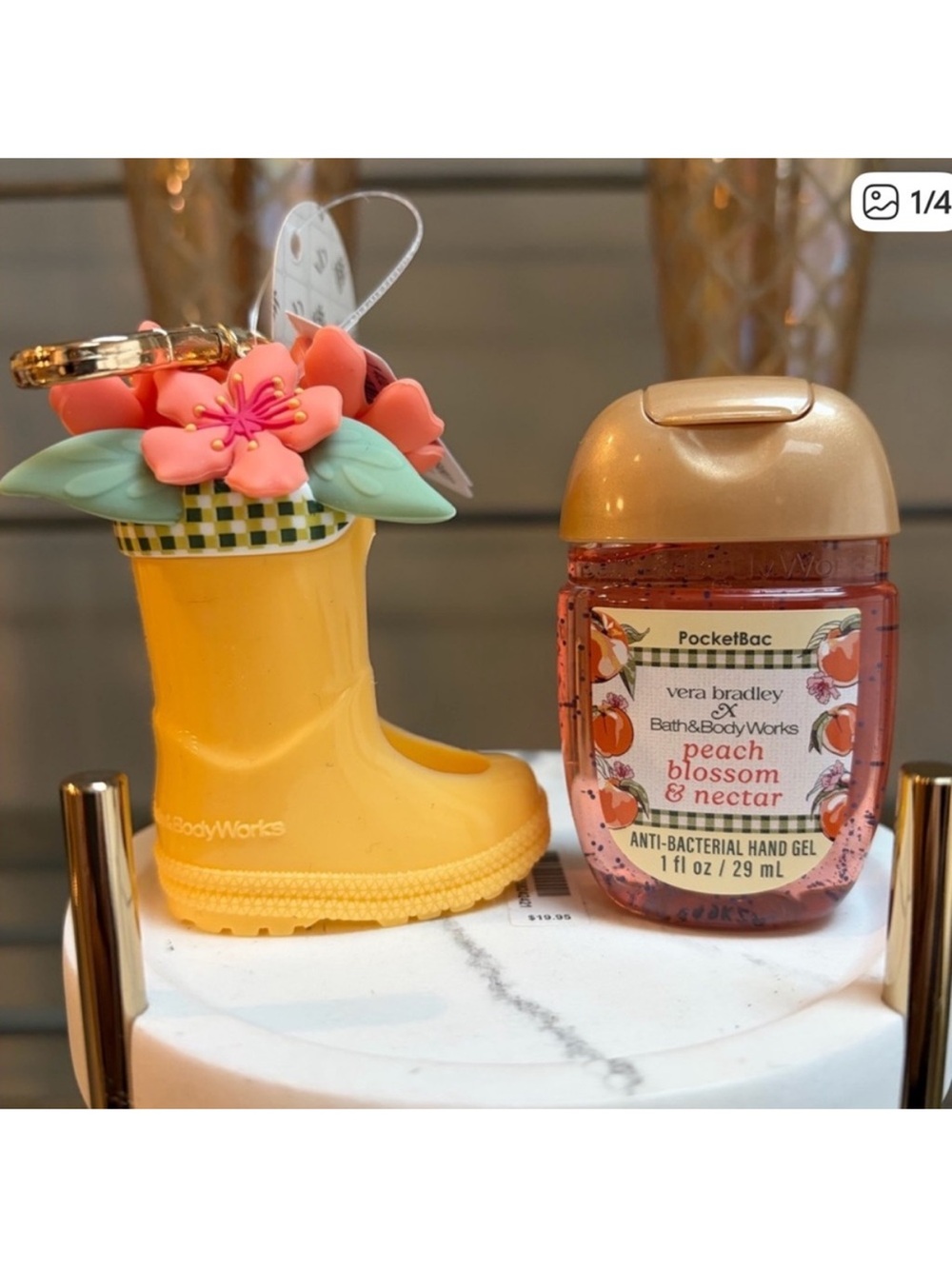 Vera Bradley Rain Boot PocketBac Holder and Peach Blossom & Nectar BAC NWT 2026